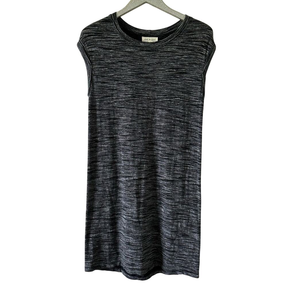 Cloth & Stone Heathered Gray/Black Dress